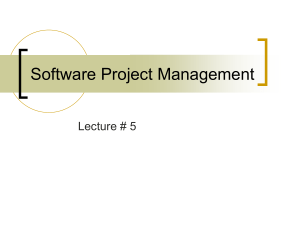 Software Project Management - University of Engineering and