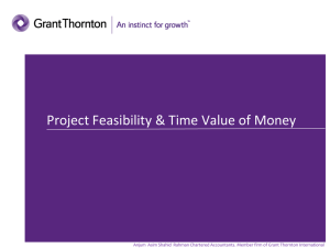 Project Feasibility and Value for Money