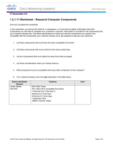 1.2.1.11 Worksheet - Research Computer Components
