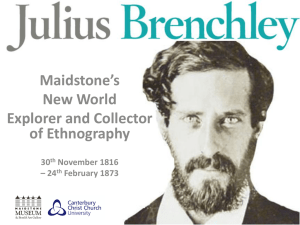 Explore the Explorer - Julius Brenchley Collection