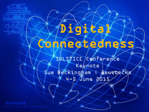 Digital Connectedness - Edge Hill University