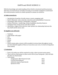 EARTH_SCIENCE_11_files/ Earth ScienceCourse Outline