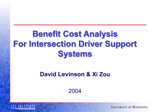 Benefit-Cost Analysis for Intersection Driver Support Systems