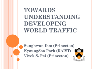 Towards Understanding Developing World Traffic