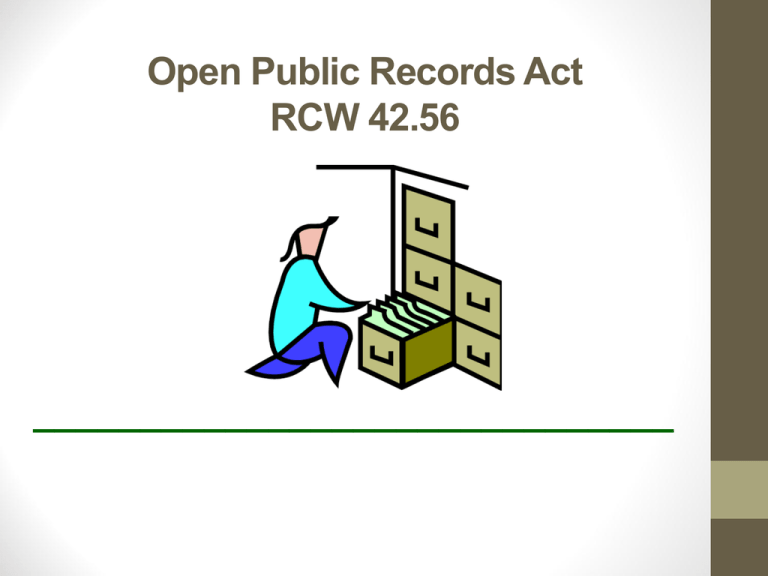Open Public Records Act Presentation