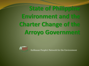 State of Philippine Environment under the Arroyo Rule
