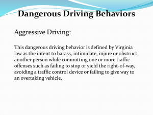 Dangerous Driving Behaviors