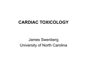 Cardiotoxicology - The University of North Carolina at Chapel Hill