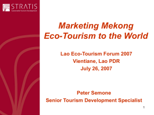 Marketing Mekong Eco-Tourism