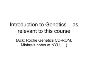 Introduction to Genetical