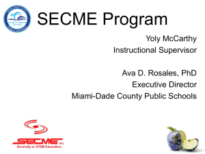 SECME Program - Science - Miami
