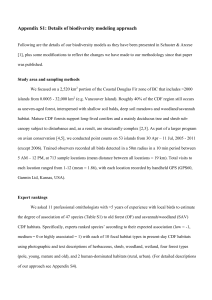 Appendix S1: Details of biodiversity modeling approach