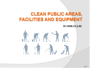 PPT Clean public areas facilities & equipt 300812