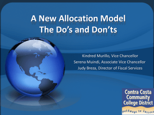 A New Allocation Model The Do's and Don'ts