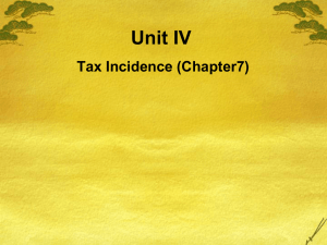 Tax Incidence PPT