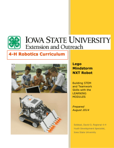 4-H Beginning NXT Robotics Lessons