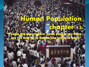 Human Population chapter 13