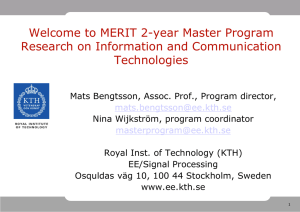 Research on Information and Comm. Technologies