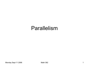 Parallelism and Finite Geometries