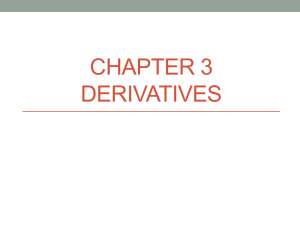 Chapter 3 Derivatives