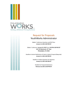Request for Proposals: Word document (will