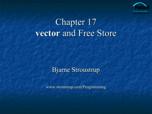 Ch17: Vector and Free Store