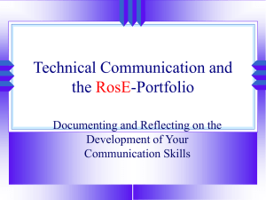 Technical Communication and the RosE-Portfolio - Rose