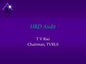 PPT on HRD Audit