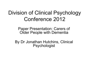 Jonathan Hutchins 1 - British Psychological Society