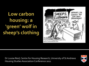 Low Carbon Housing - Housing Studies Association
