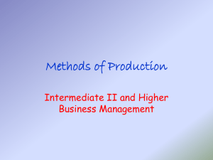 Methods of Production