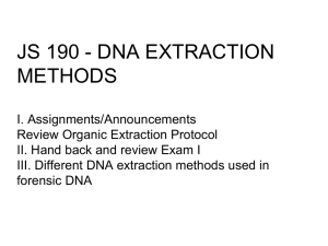 DNA EXTRACTION METHODS