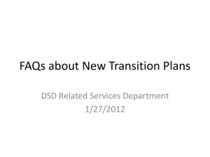 New Transition Planning