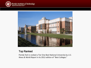 US News & World Report - Florida Institute of Technology