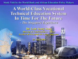 A World-Class Vocational Technical Education System