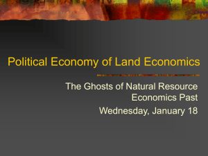Political Economy of Land Economics