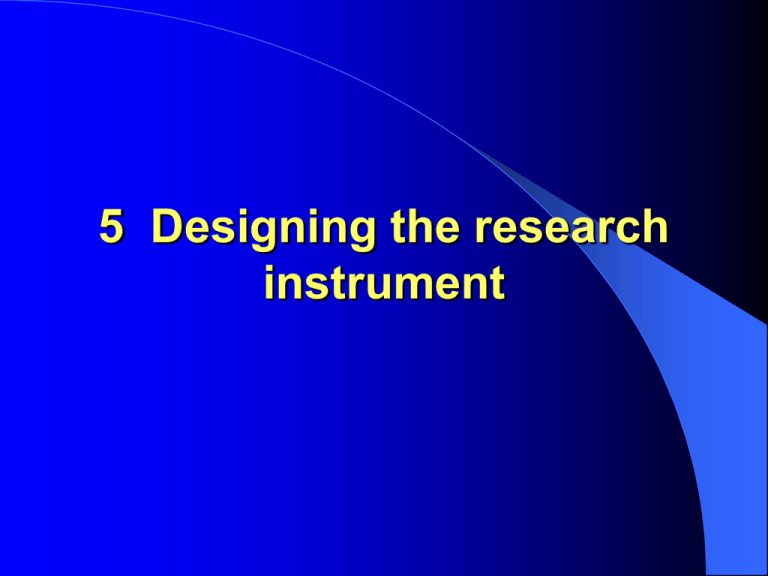 define qualitative research instruments