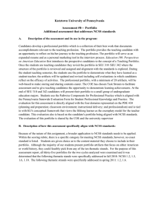 Assessment 8 – Portfolio Rubric