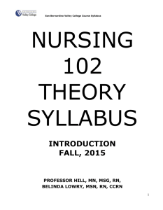 N102 Theory Syllabus Fall 2015