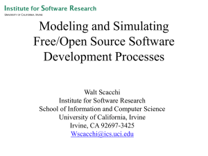 Modeling and Simulating Free/Open Source Software Development