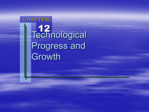Chapter 12: Technological Progress and Growth