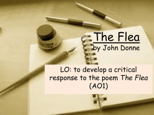 The flea John Donne