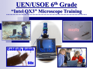 UEN/USOE 6th Grade “Intel QX3” Microscope Training
