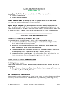 Element 5B - General Education Goals and SLOs