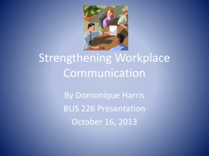 Strengthening Workplace Communication
