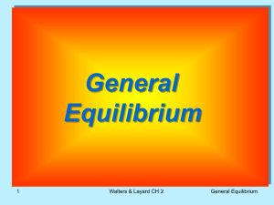 General Equilibrium