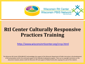 Building Culturally Responsive Systems