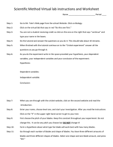 Scientific Method Virtual lab instructions and Worksheet Name