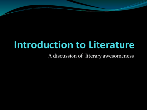 1st material introduction to literature