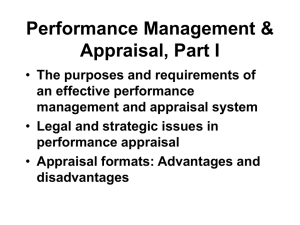 Performance Management & Appraisal